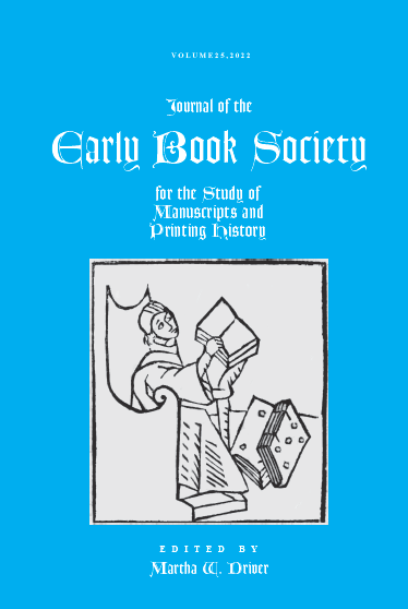 JOURNAL OF THE EARLY BOOK 25